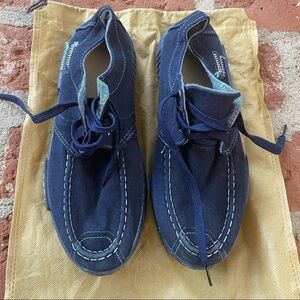Men’s size 44 blue laced boat shoes